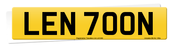 Registration number LEN 700N